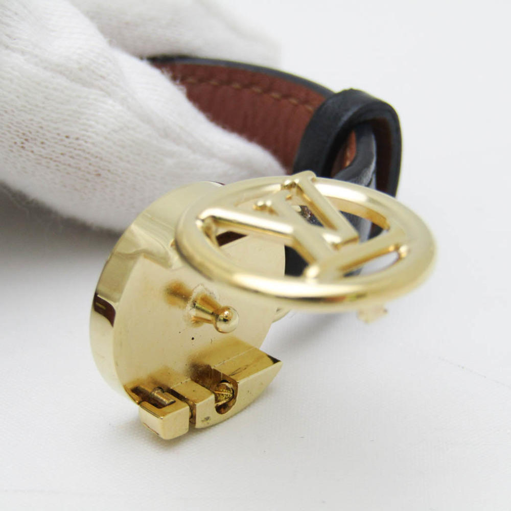 LOUIS VUITTON Black Leather Bracelet - Picture 5 of 10